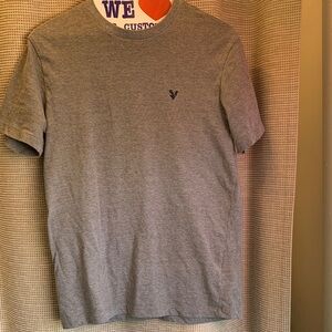 American Eagle Outfitters Heather Gray Short Sleeve Crew Tee